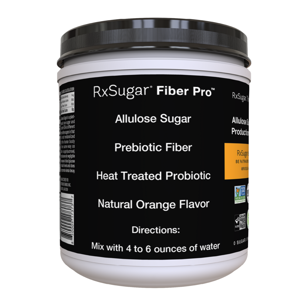 RxSugar Fiber Pro, Probiotic Blend, Orange Flavor