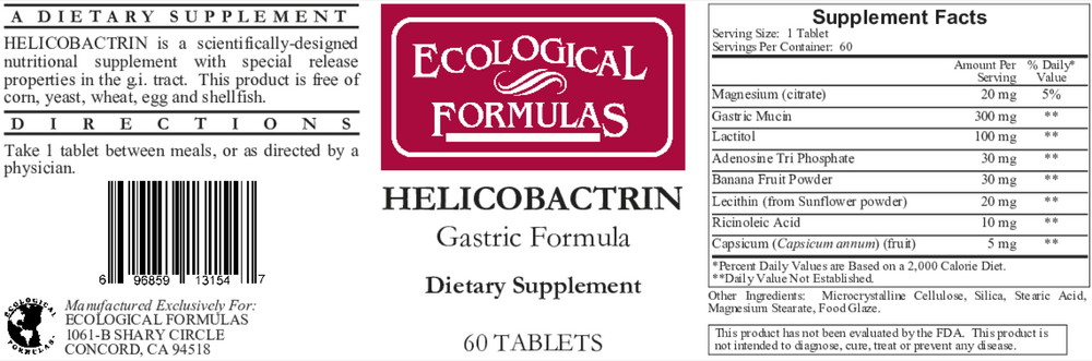Helicobactrin (Gastric Formula)