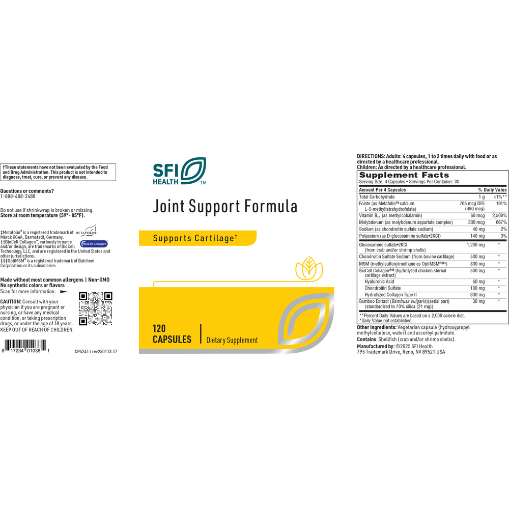 Joint Support Formula
