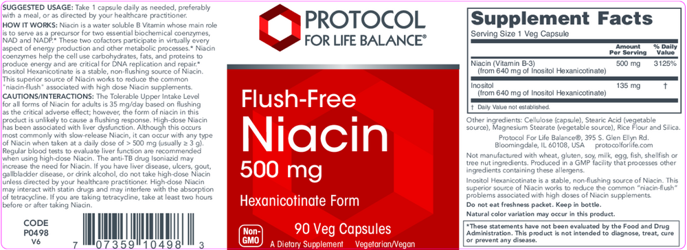 Flush-Free Niacin 500mg