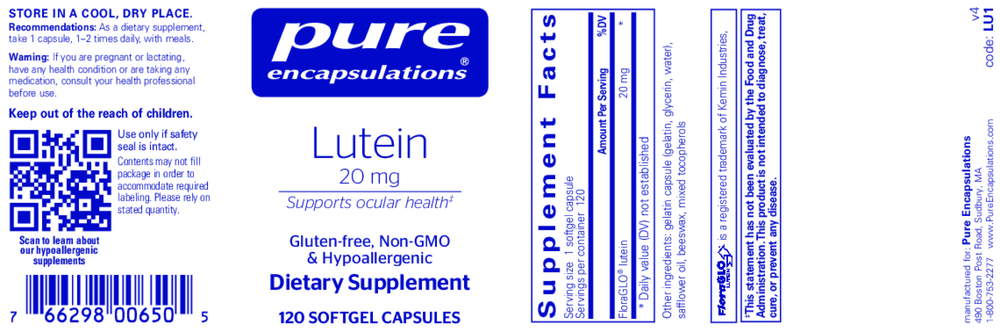 Lutein 20mg