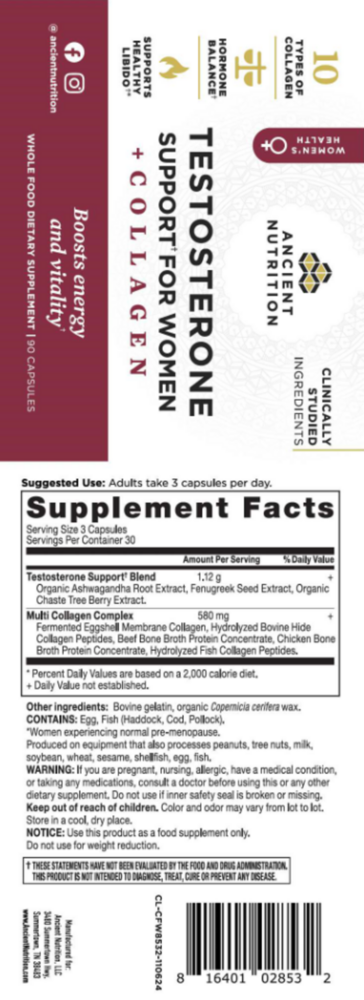 Testosterone Support for Women + Collagen