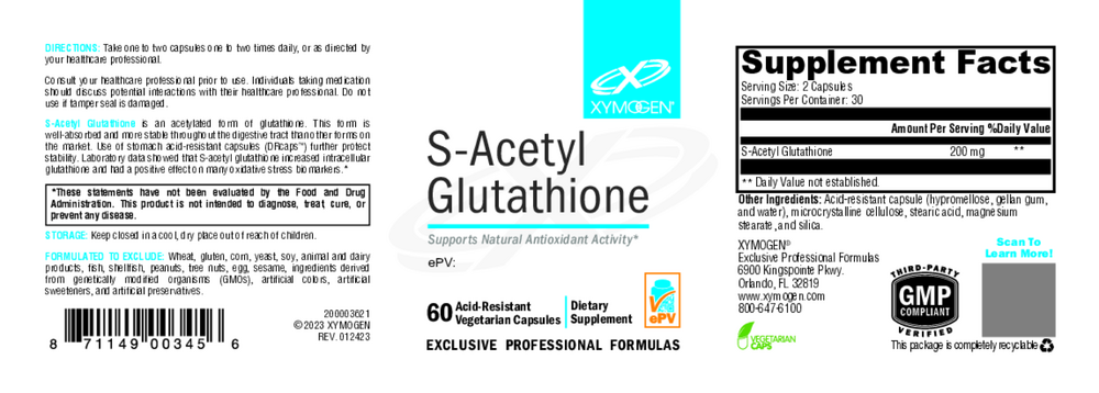 S-Acetyl Glutathione Antioxidant Support