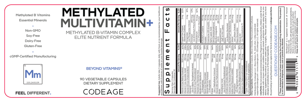 Methylated Multivitamin+