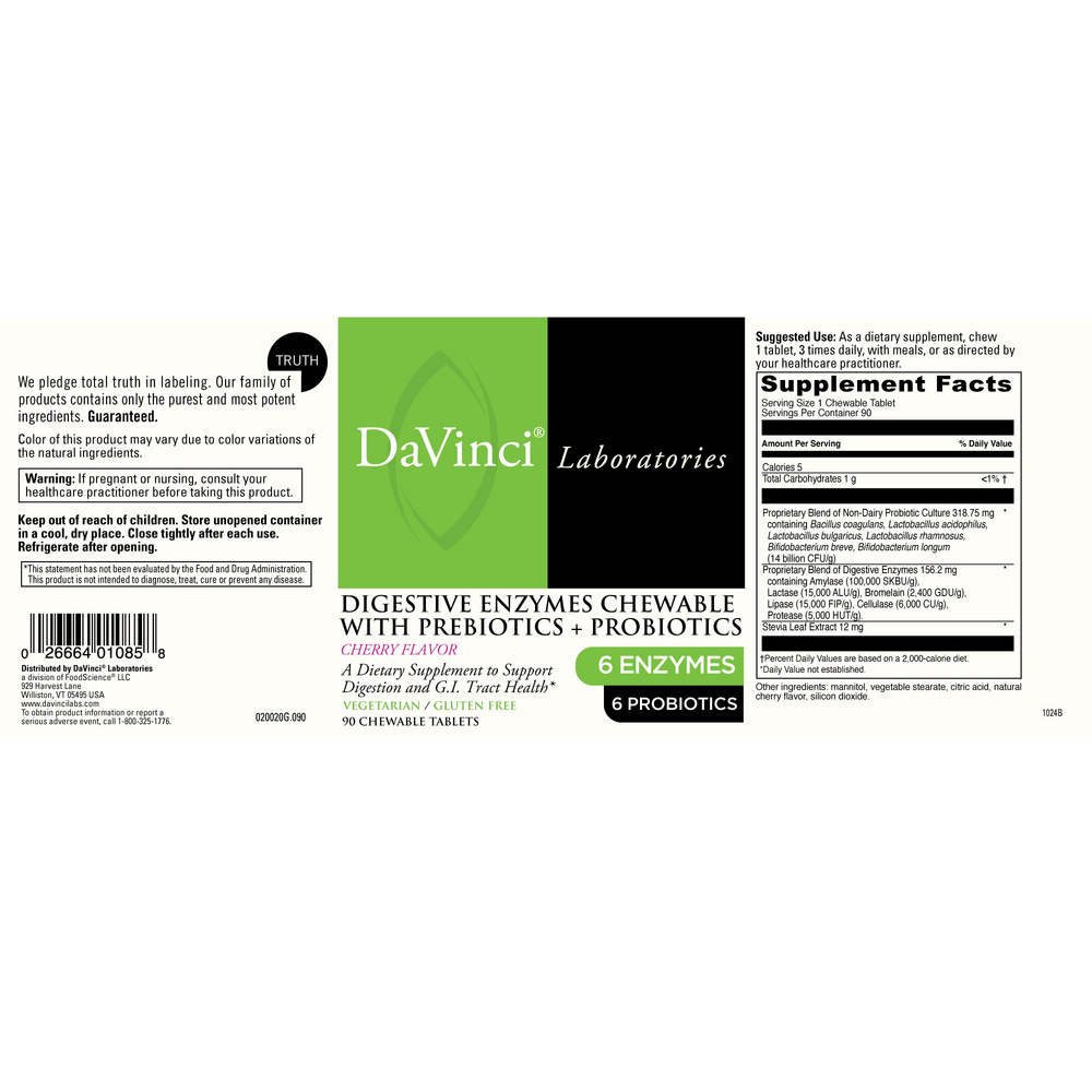 Mega Probiotic-ND with Digestive Enzymes - Cherry