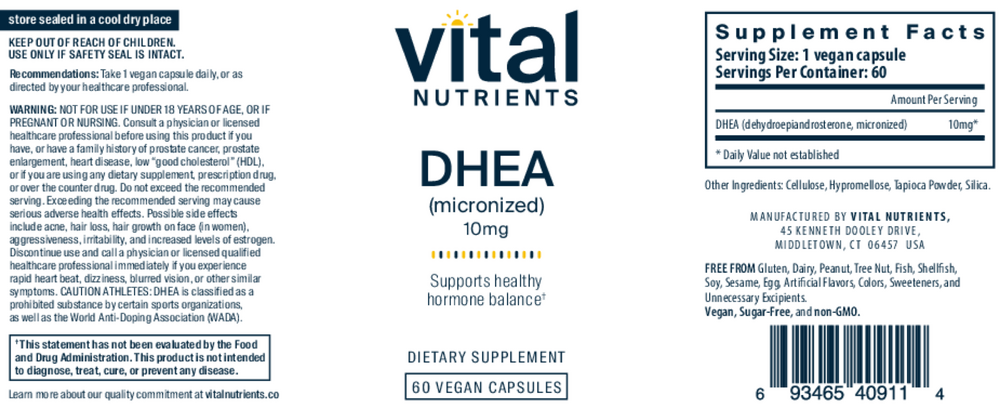 DHEA (micronized) 10mg