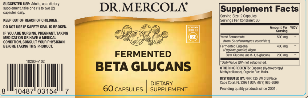 Fermented Beta Glucans