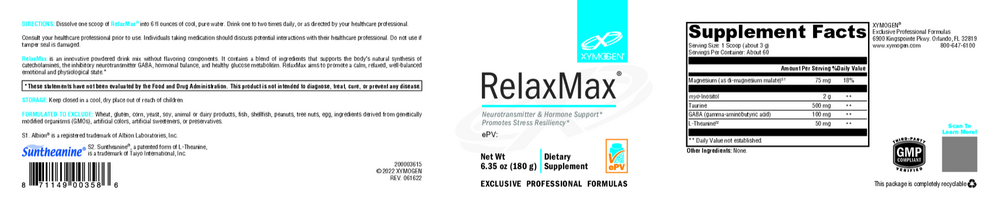 RelaxMax Unflavored myo-Inositol