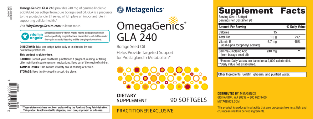 OmegaGenics® Borage Seed GLA 240