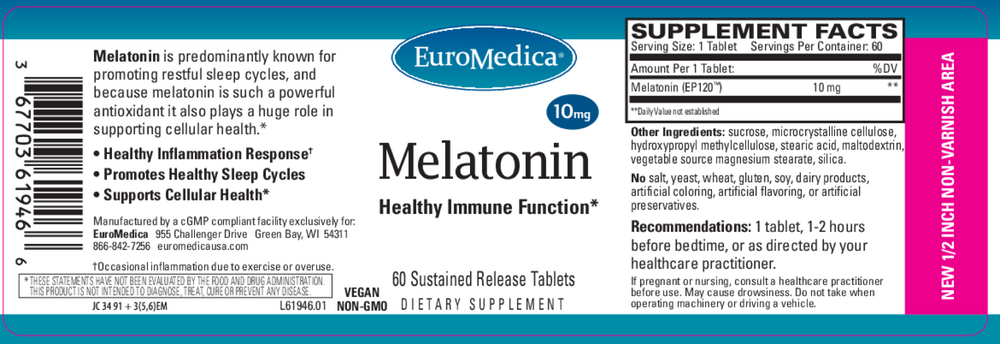 Melatonin 10mg Sustained Release