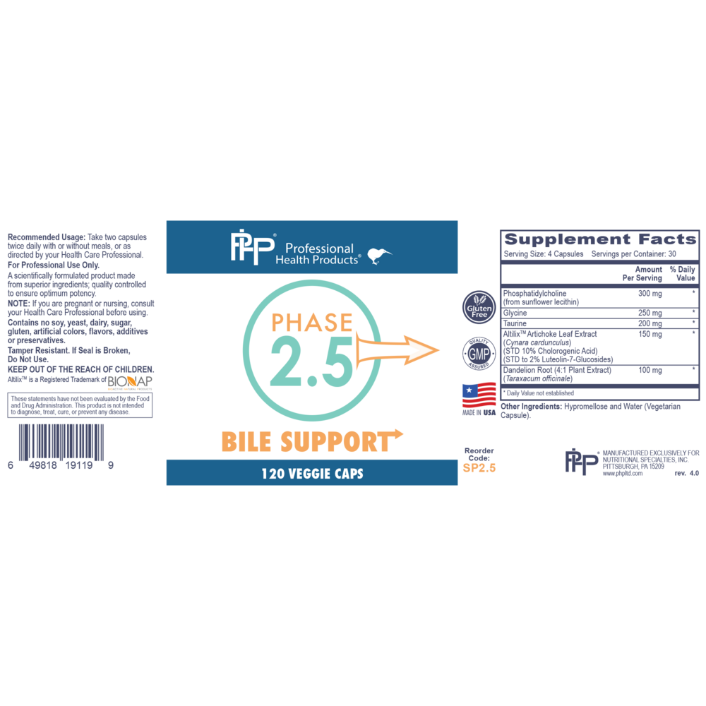 Phase 2.5 Bile Support