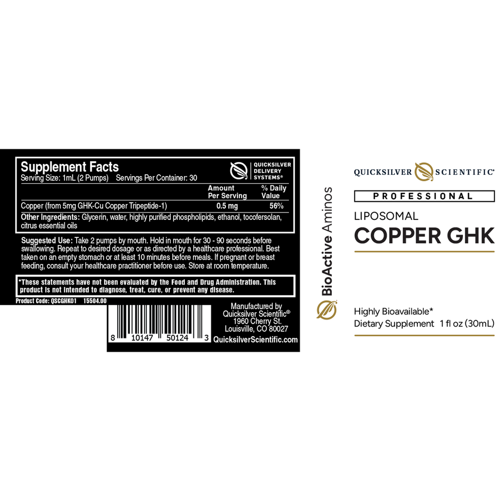 Liposomal Copper GHK