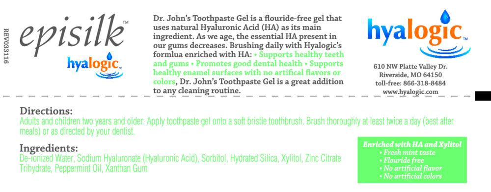 Dr. John's Toothpaste Gel w/ HA