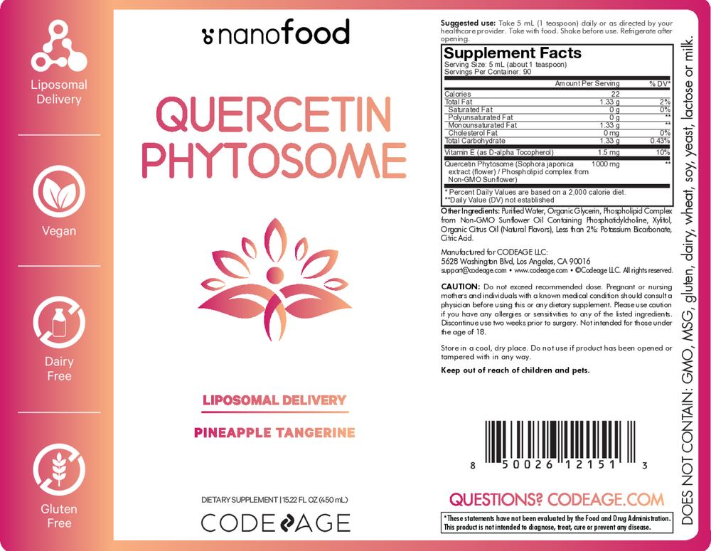Nanofood Liquid Quercetin Phytosome