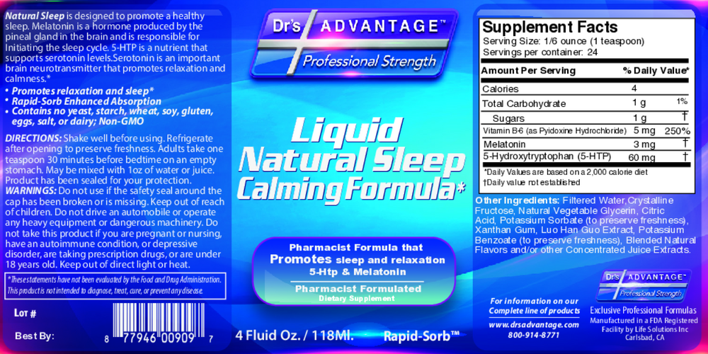 Liquid Natural Sleep Calming