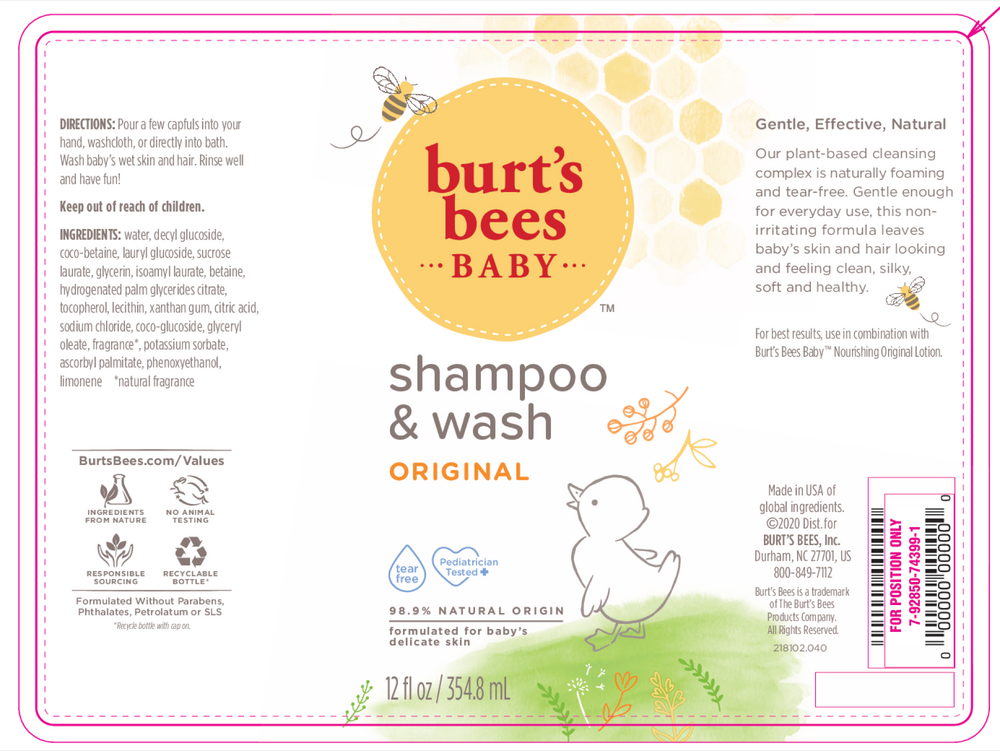 Burt's Bees Baby Shampoo & Wash Original