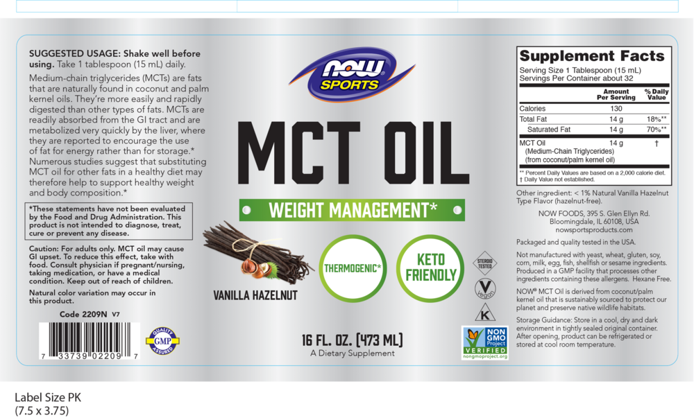 MCT Oil Vanilla Hazelnut
