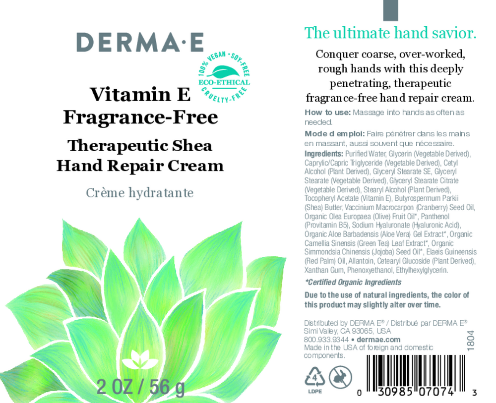 Vit E Therapeutic Shea Hand Cream