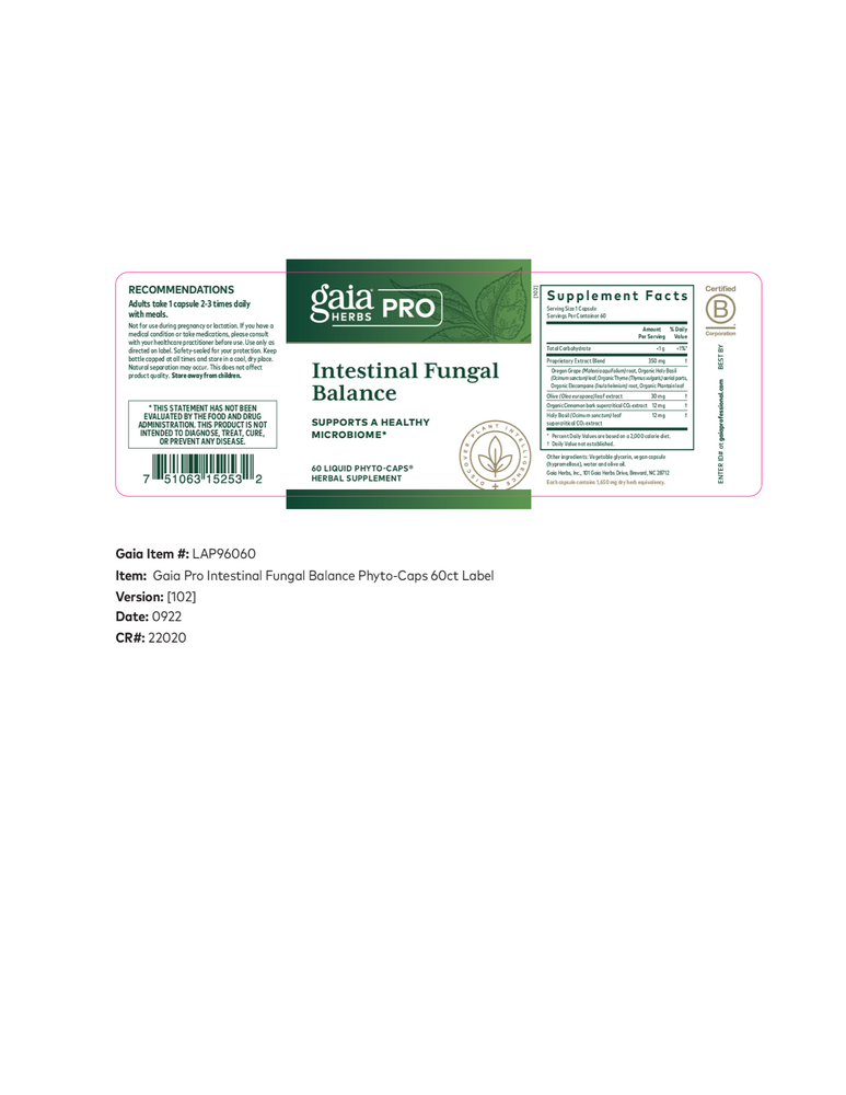 Intestinal Fungal Balance