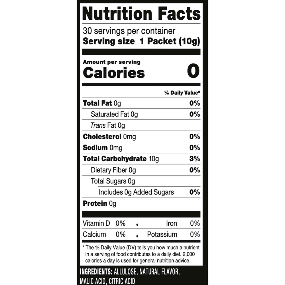 RxSugar Flavored Allulose Sugar Swealthy Stix