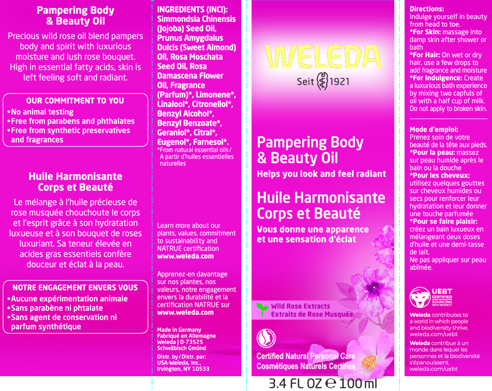 Pampering Body & Beauty Oil - Wild Rose