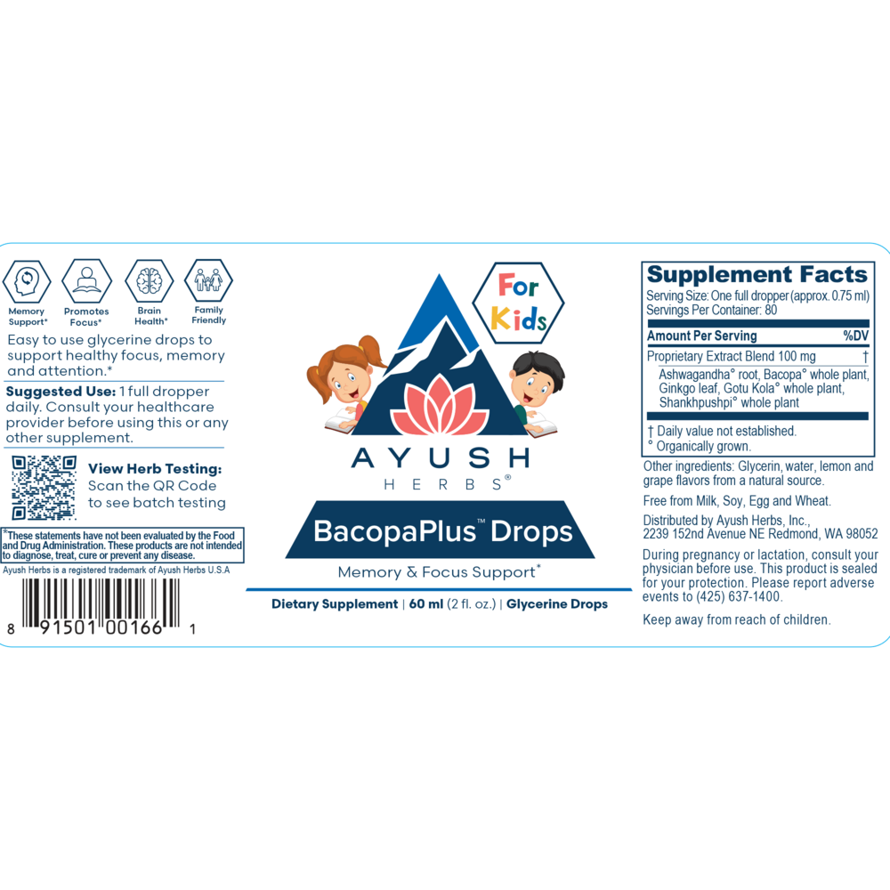BacopaPlus Kids Drops