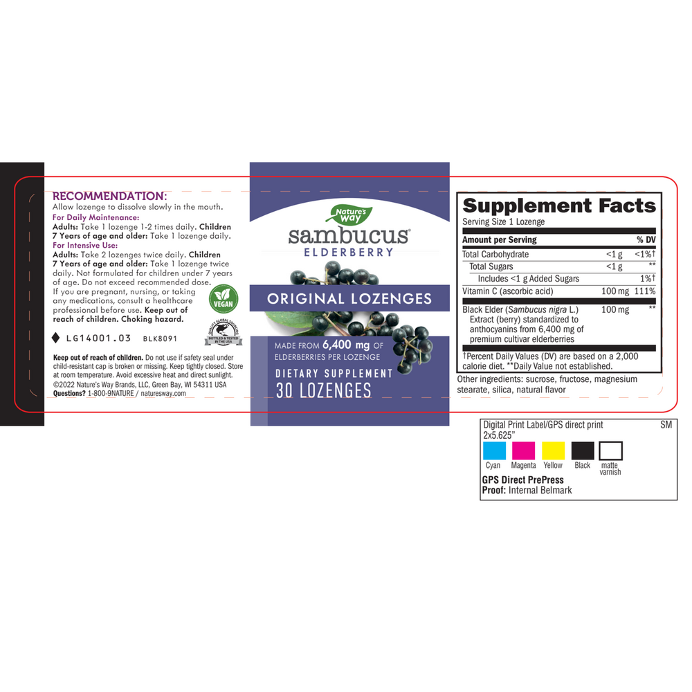 Sambucus Original Lozenges