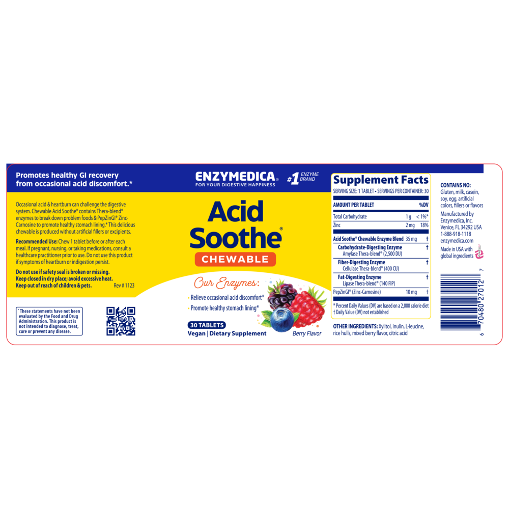 Acid Sooth Chewable Berry