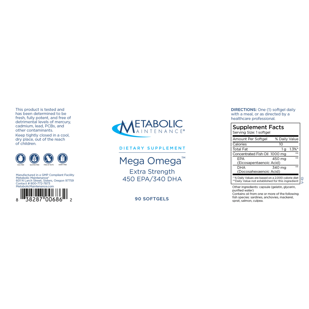 Mega Omega™ Extra Strength 450EPA/340 DHA