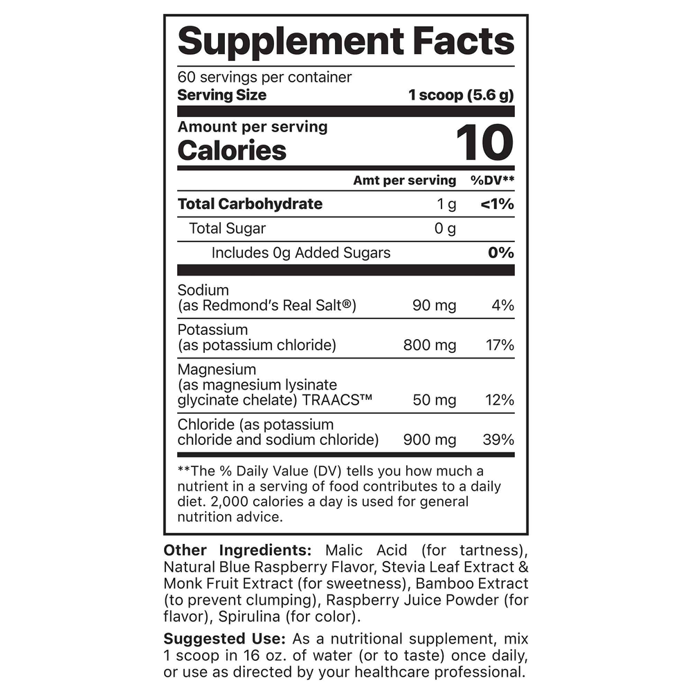 Potassium Cocktail Jar Blue Raspberry