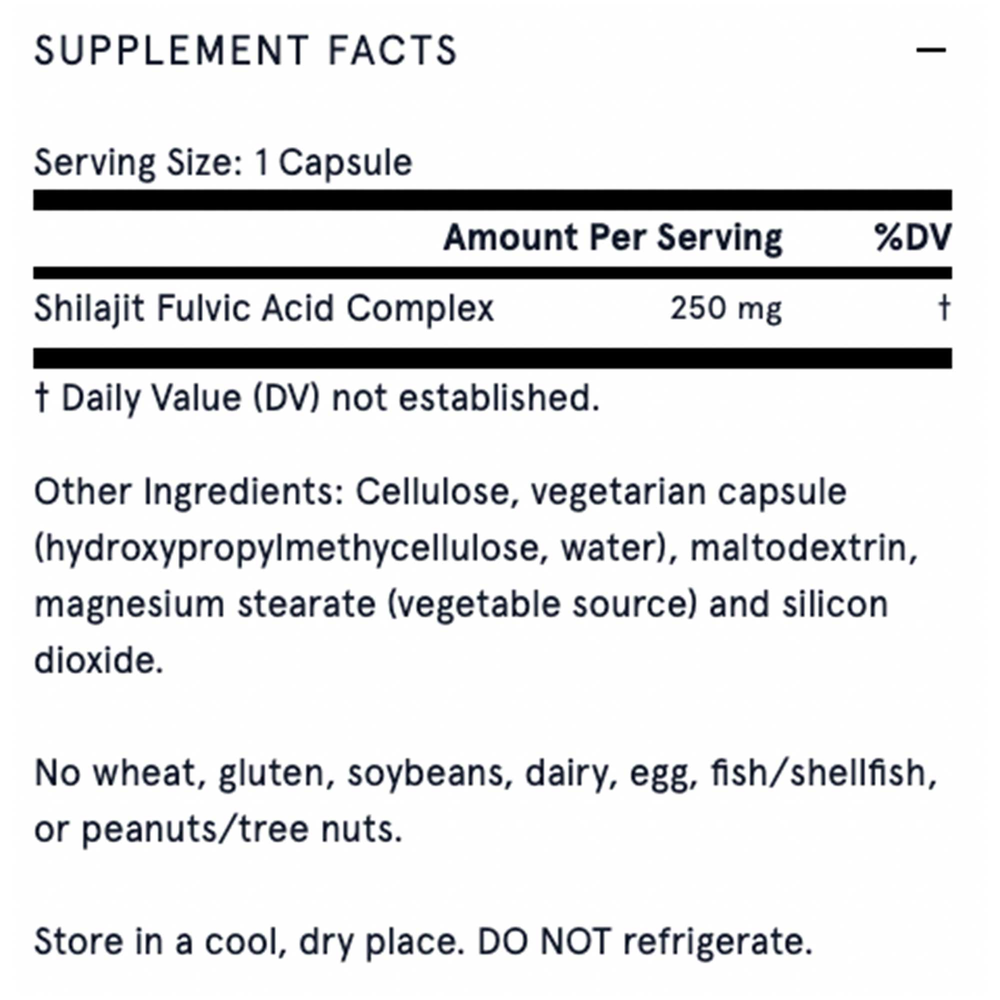 Shilajit Fulvic Acid Complex