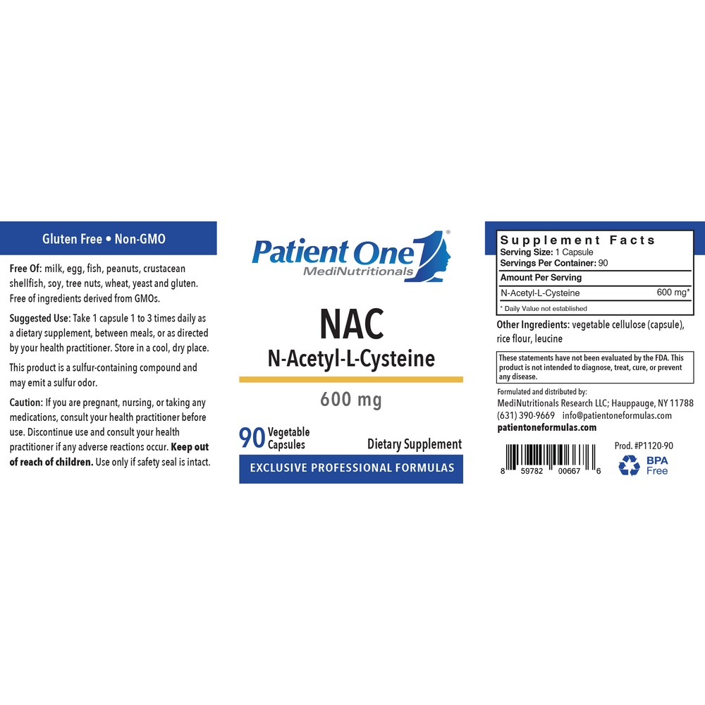 NAC N-Acetyl-L-Cysteine 600mg