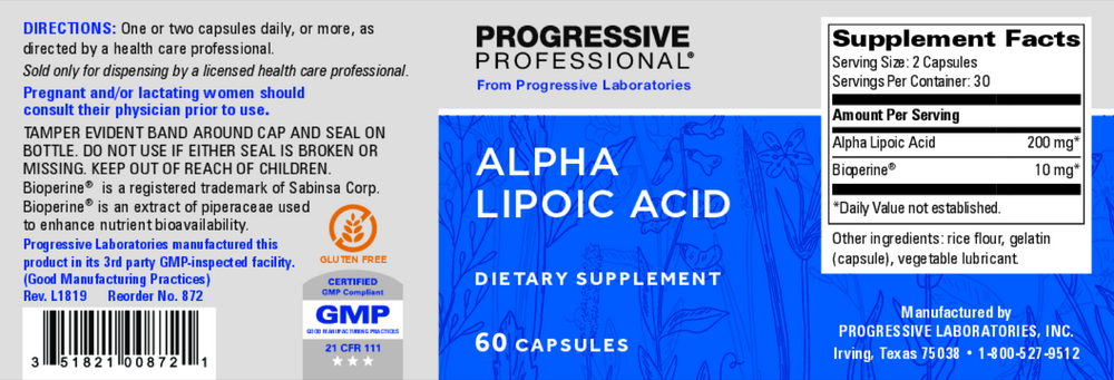 Alpha Lipoic Acid 200mg