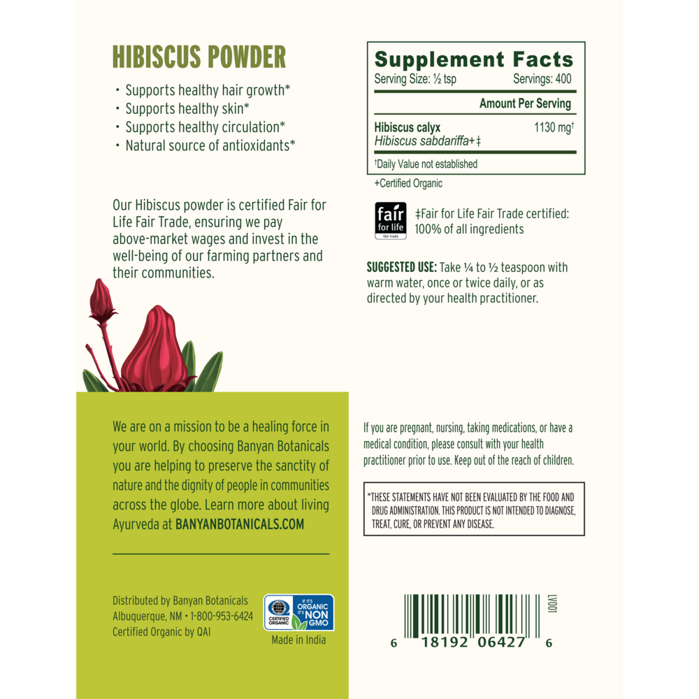 Hibiscus Powder Organic