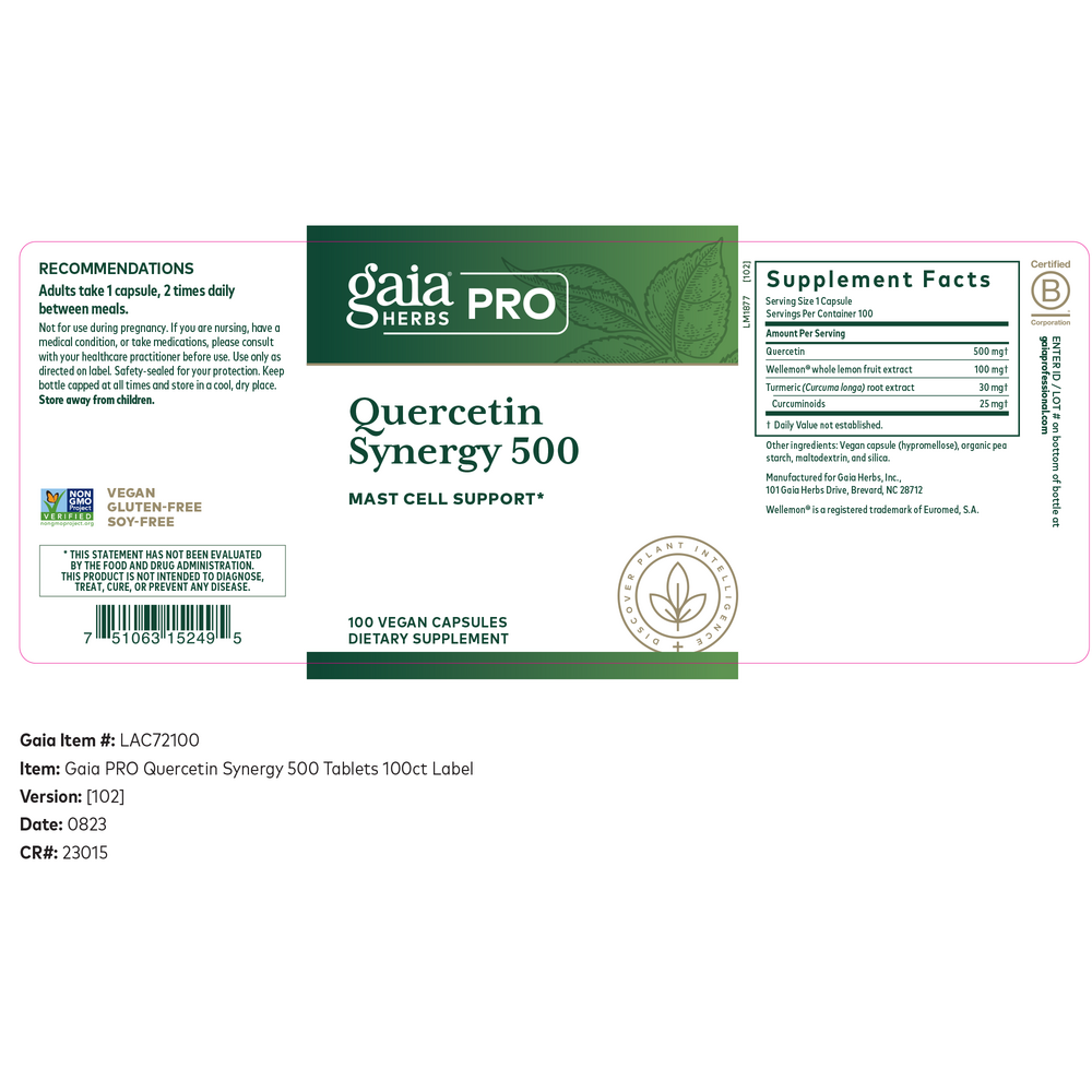Quercetin Synergy 500