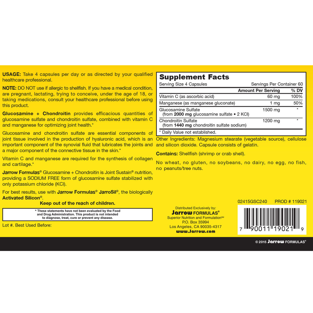 Glucosamine + Chondroitin