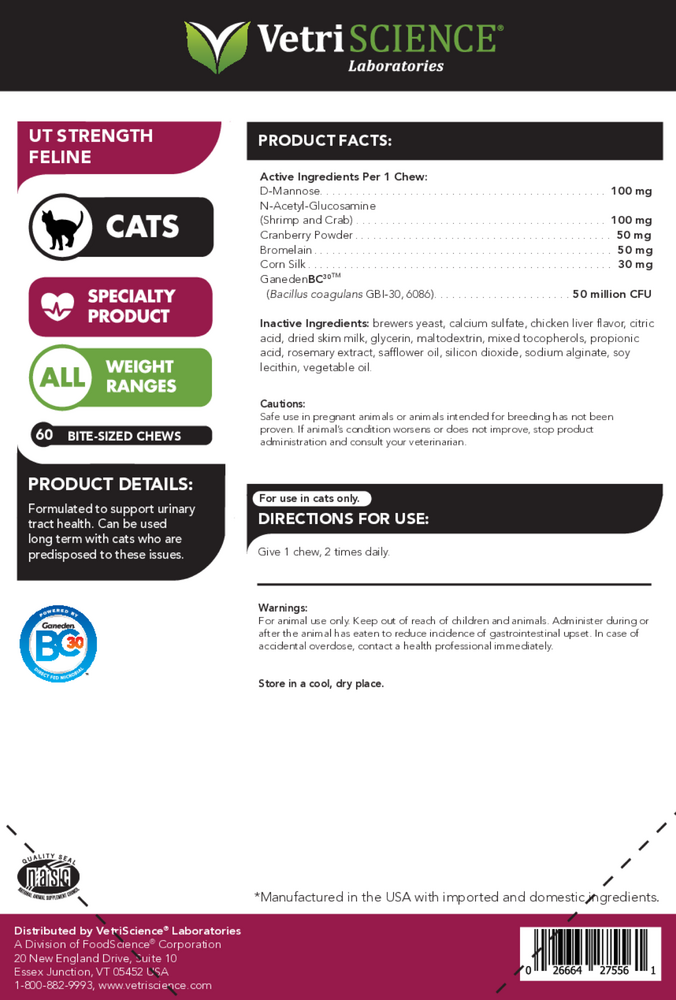 UT Strength Feline Bite-Sized Chews