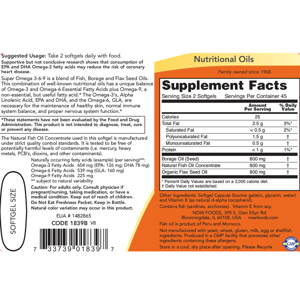 Super Omega 3-6-9 1200mg