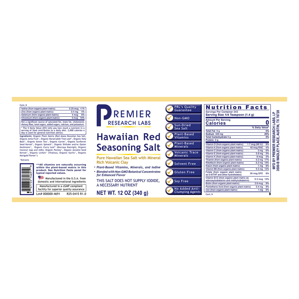 Premier Hawaiian Red Seasoning Salt