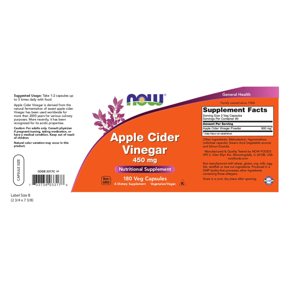 Apple Cider Vinegar 450mg