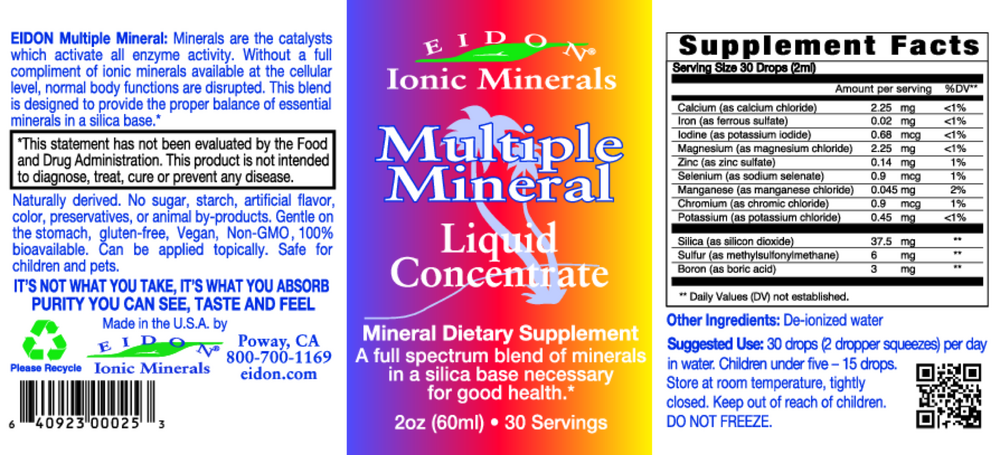 Multiple Mineral liquid concentrate