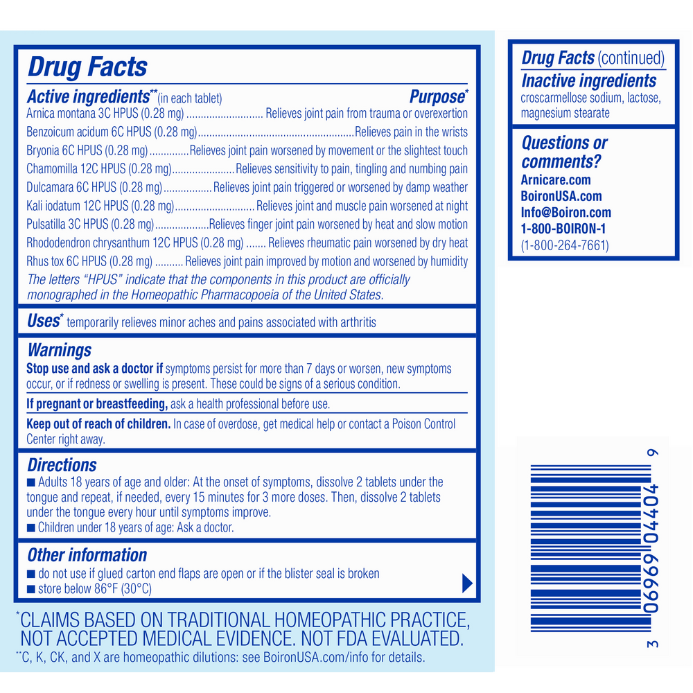 Arnicare Arthritis Meltaway Tablets