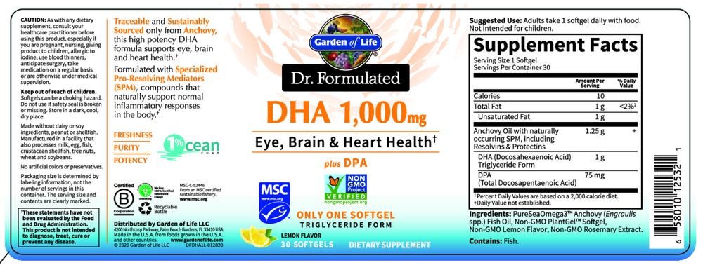 Dr. Formulated DHA 1000mg