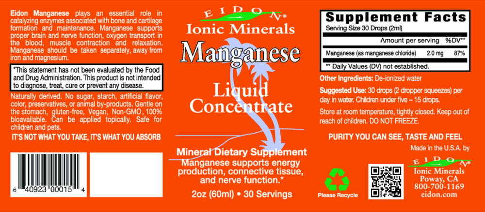 Eidon Ionic Minerals - Manganese Liquid