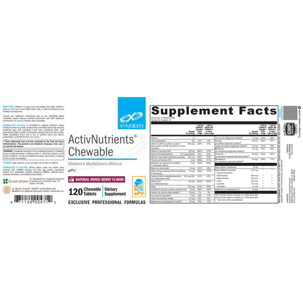 ActivNutrients Chewable - Mixed Berry