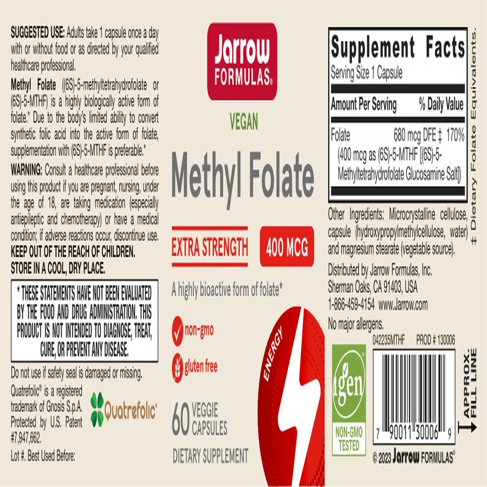 Methyl Folate 400mcg