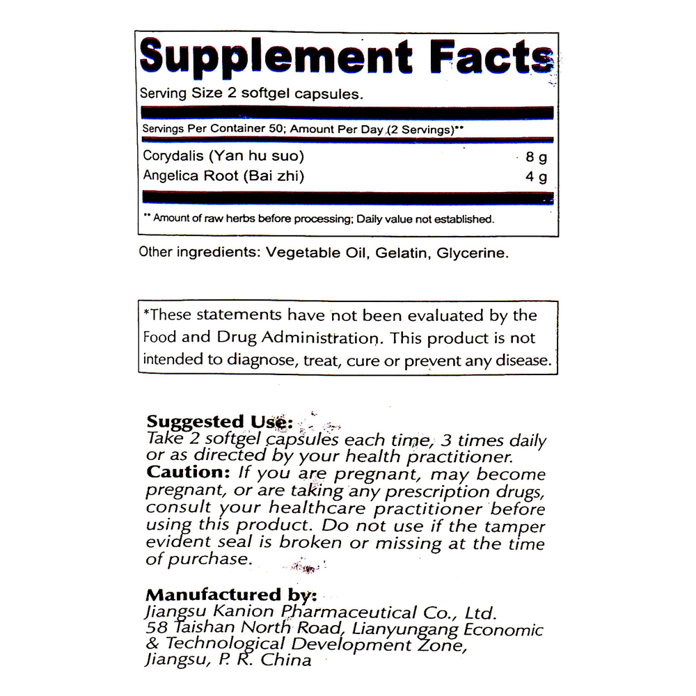 Corydalis and Angelica