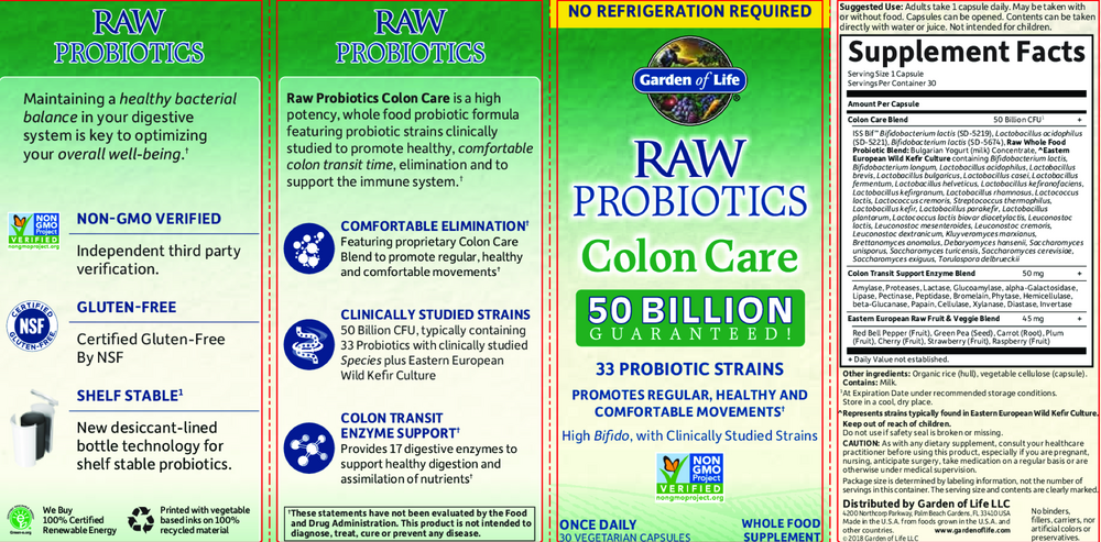 RAW Probiotics Colon Care