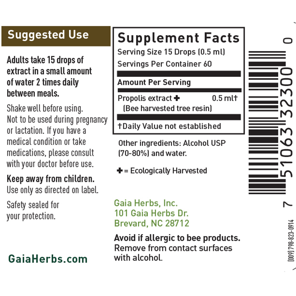 Propolis/Bee Harvested Resin