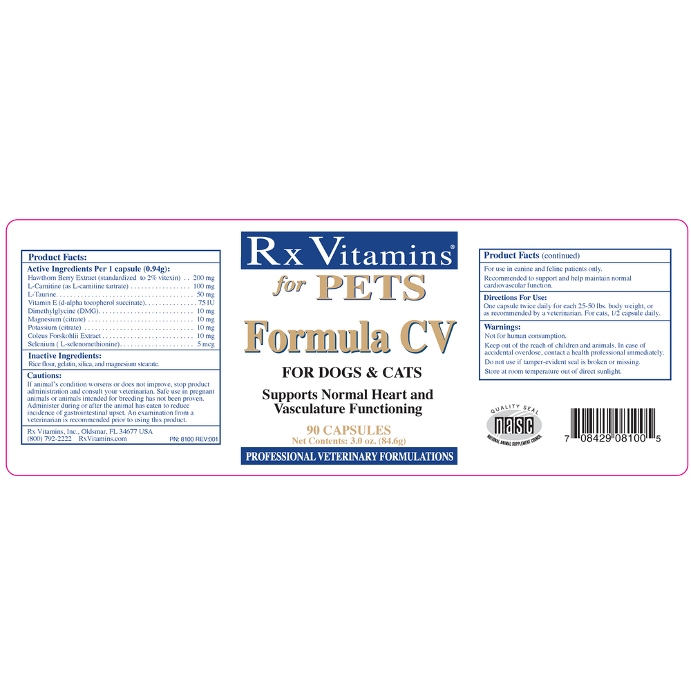 Formula CV for Dogs & Cats